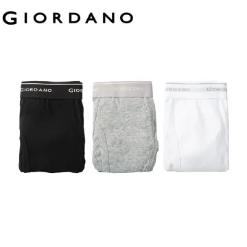 6 PACKS] Giordano Men Underwear Men Classic Logo Brief Solid Underwears  Pack Of 6 Briefs For Men Elastic Free Shipping 01177014