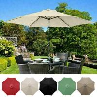 22.73M UV Protection Parasol Sunshade ร่มสวนร่มกันน้ำ Beach Canopy เปลี่ยน68Ribs