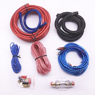 DQ NEW Car Auto Audio Speakers Wiring kits 4GA Power Cable Amplifier Subwoofer Speaker Installation Wires Kit 60 AMP Fuse Holder