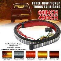 60inch Pickup Truck LED Tailgate Light Strip Triple Row Reverse ke Turn Signal Car Tail Light Bar For Jeep Toyota Waterproof