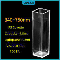 พลาสติกทิ้ง Cuvette PS Cuvette 4.5Ml ความจุ VIS CLR ด้านข้าง Polystyrene 10Mm Lighttath Cat NO.14955129 100 Eapk