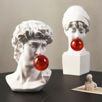 ?Dream Best? Modern Desktop nordic home decor Decorative sculptures home david statue greek statue Decorative statues Head Bust sculpture