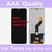 Original X688 For Infinix Hot 10 Play LCD Display 6.82 Touch Screen Digitizer Assembly Repair Replacement Parts X688C X688B LCD