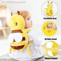 Head Back Protector Baby Protect Pillow Learn Walk Head Protector  Cushion Anti Fall Backward Cap Carry Cartoon Kids Safe Bibi