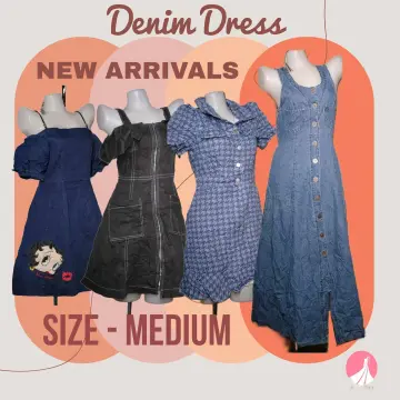 SHEIN Plus Solid Button Side Denim Dress for Sale Australia| New Collection  Online| SHEIN Australia | Denim dress, Denim dresses online, Clothes for  women