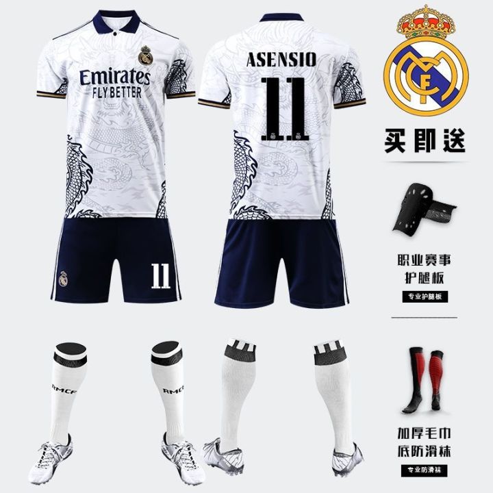 22-23-long-yan-real-madrid-football-take-7-c-luo-benzema-9-special-edition-adult-custom-childrens-soccer-uniform