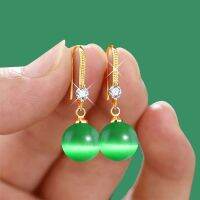 Buy One Get One New Style Earrings Temperament Cat Eye Stone Earrings Show Young Earrings Long Earhooks Popular Simple Versatile Earrings TCEY TCEY NHC7 NHC7