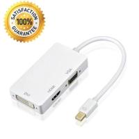 ??HOT!!ลดราคา?? สายแปลง Mini 3 in 1 Mini Display Port (DP) To VGA / HDMI / DVI สายแปลงสัญญาณ สำหรับ Notebook / Macbook หรือ อื่นๆ ##ที่ชาร์จ แท็บเล็ต ไร้สาย เสียง หูฟัง เคส Airpodss ลำโพง Wireless Bluetooth โทรศัพท์ USB ปลั๊ก เมาท์ HDMI สายคอมพิวเตอร์