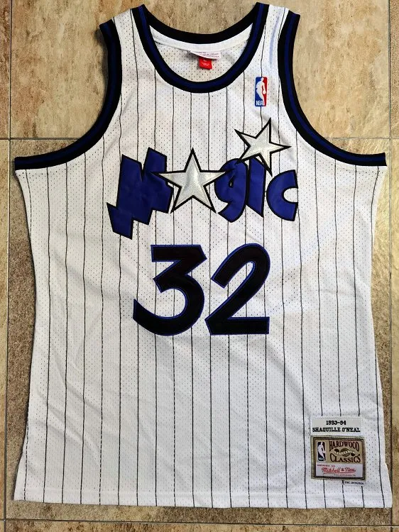 Mitchell & Ness Men's Mitchell & Ness Shaquille O'Neal Black Orlando Magic  1994 Hardwood Classics Authentic Jersey