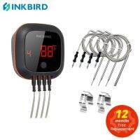 INKBIRD IBT-4XS Digital Rotation Reading Screen BBQ Meat Cooking Thermometer Bluetooth Connect Magnetic Design and 2/4 Probes