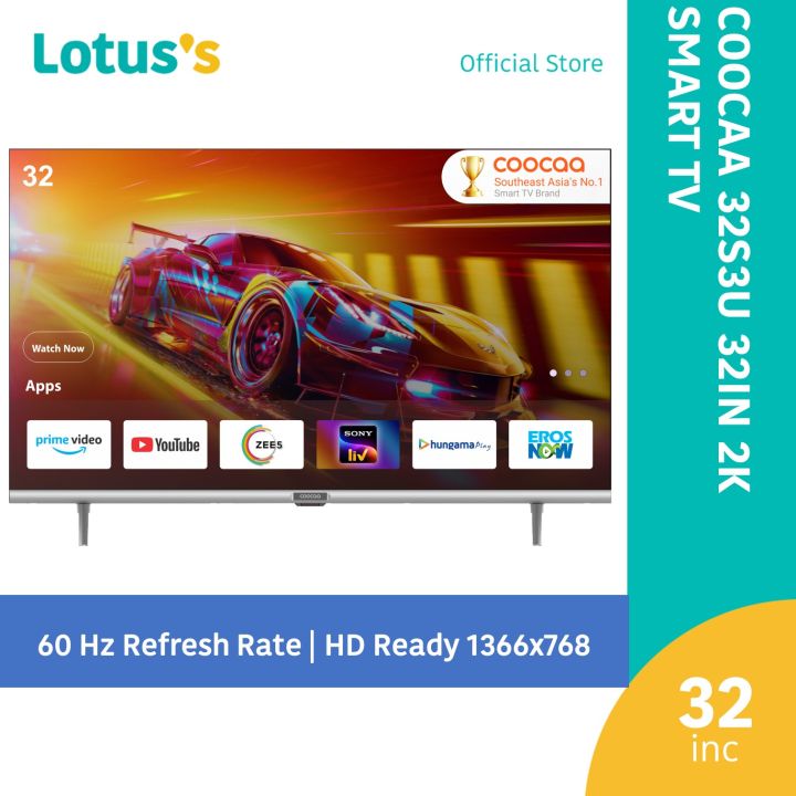 Coocaa 32s3u 32 2k Hd Ready Led Smart Tv Youtube Netflix Lazada