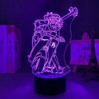 Haruhara FLCL Led Lamp for Room Decoration Table Bedside Manga Night Usb Changing