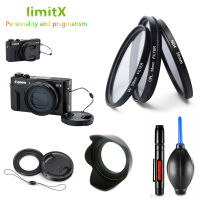 Filter set UV CPL ND &amp; Adapter Ring &amp; Metal Hood Cap Cleaning Pen Rubber Air Blower for Canon G5X G7X Mark III II Camera