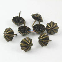 50 Pieces Antique Brass Umbrella Shape Upholstery Tacks Nails 20x23mm