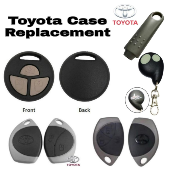 TOYOTA Hilux Innova Car Alarm Remote Control Key Cover Cobra 2 Button
