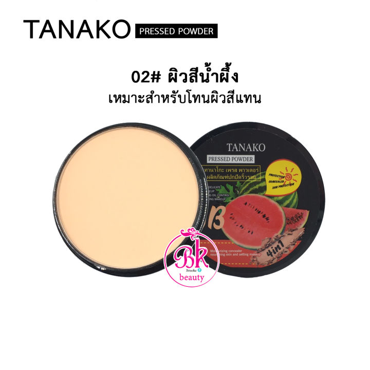 tanako-แป้งพัฟ-ปกปิดริ้วรอย-แป้งพัฟแตงโม-คุมมัน-กันแดด-ให้ความชุ่มชื้น-บำรุงผิว-เนื้อบางเบา-ละเอียดอ่อน-ติดทนนาน-แป้ง-เครื่องสำอาง