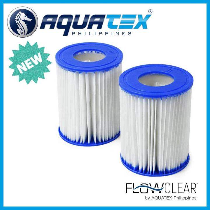 4 Stück Poolfilter-Kartuschen – Kompatibel Mit Bestway Typ II, Lay-Z Spa, 10,6 X 13,6 Cm
