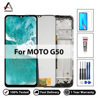 100% ทดสอบสำหรับ Motorola MOTO G50จอแสดงผล LCD หน้าจอสัมผัสแผงสัมผัสที่มีคุณภาพสูงสัมผัส Digitizer สมัชชาส่วนทดแทนที่มีเครื่องมือซ่อมแซมฟรี