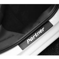 For Peugeot Partner Car Door Sill Stickers Carbon Fiber Anti Scratch Auto Protector Styling Sticker Car Accessories Interior