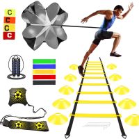 Flexibility Agility Ladder Nylon Strap Jumping Speed Training Fitness Stair Ladder Football Soccer Training Set Training Equipment