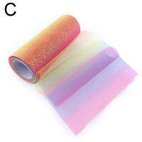 Lof ตาข่าย Tulle Gauze สำหรับ DIY อุปกรณ์เสริมผมชุดภาพพื้นหลังกระโปรง Gradient Bling Bling