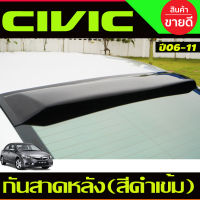 กันแดดหลัง กันสาดหลัง Sunguard ดำเข้ม CIVIC 2006 2007 2008 2009 2011 (A)