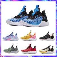 Sports Shoes Original Hot Sale Curry 9th Basketball Shoes Blue Pink Sesame Street Joint Curry9 Black LowCut WearResistant Boots Lightweight Breathable Men