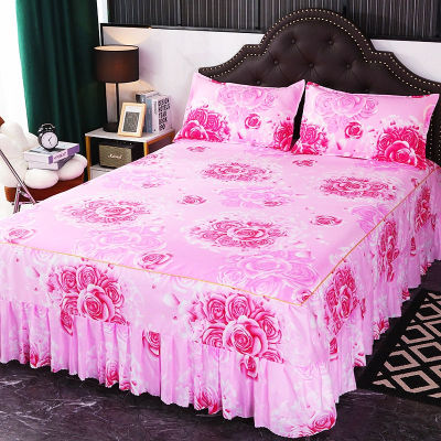 Hot 1PCS ผ้าคลุมเตียงแฟชั่นผ้าปูที่นอนผ้าฝ้ายนุ่มสำหรับ Kingqueen ขนาดคู่เดี่ยวบ้าน1.5M1.8M เตียงผ้าปูที่นอน