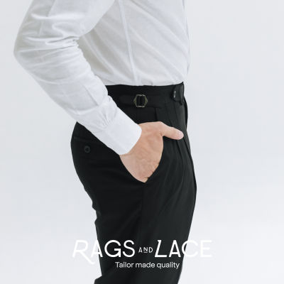 Rags and Lace กางเกง Lower Lace ผ้า premium wool สี Black