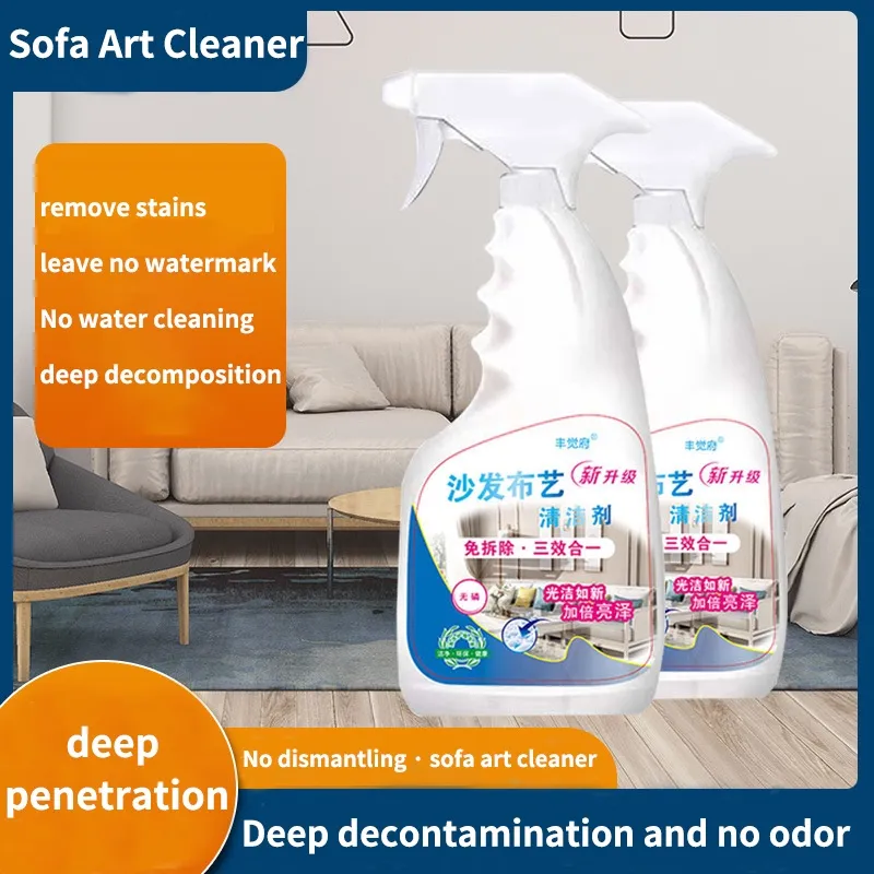 500ml Decontamination without watermarks leather cloth art sofa