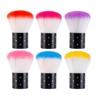 Nail Art Dust Powder Remover Brush  Nail Art Dust Cleaner Brush  Soft Kabuki Cleaner Brush for Makeup Artist Brushes Tools