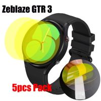 5PCS Pack Soft Film For Zeblaze GTR 3 Smart watch Screen Protector Films Ultra Thin Cover HD TPU Scratch Resistant Wires  Leads Adapters