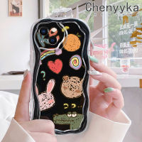 เคส Chenyyka สำหรับ iPhone 14 Pro Max 14 Plus 13 Pro Max 13เคสขนาดเล็กลายการ์ตูนหมีจระเข้เนื้อครีมกันกระแทกแบบใสนิ่มเคสมือถือโปร่งใสลายกล้องถ่ายรูปที่สร้างสรรค์เคสป้องกันซิลิกาเจลซิลิก้า