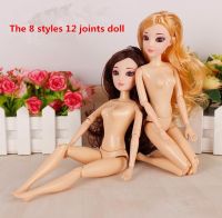 hot！【DT】۞♈✴  12 Moveable Joints barbi Plastic Baking Dolls With Female Figure