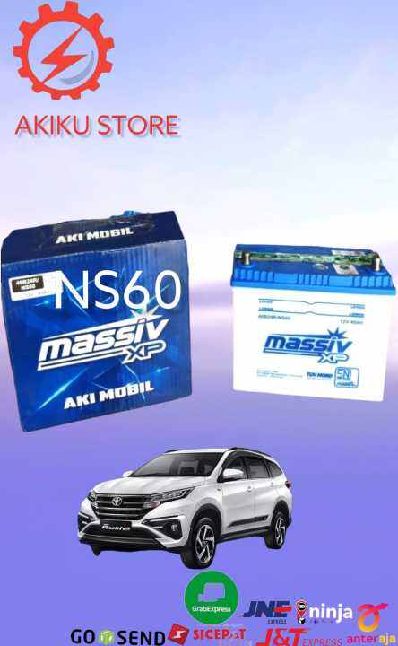 Aki mobil Avanza/ Xenia merk Massiv XP aki basah tipe NS60 46b24r 12v