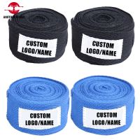 Boxing Hand Wraps Custom Logo Sanda Kickboxing Boxing Bandages MMA Hand Gloves Wrist Wraps Cotton Muay Thai Training Bandage