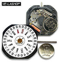 Velashop เครื่องนาฬิกาข้อมือรุ่น VX33E-3, VX33-3, VX33E, VX33, VX33/3 ช่องวันที่เลข 3 มีสัปดาห์ แถมถ่านนาฬิกา !!!