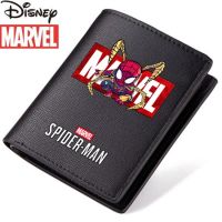 Disney Marvel Spider-Man ผู้ชายกระเป๋าสตางค์นักเรียนกระเป๋าสตางค์ Multi-Card ขนาดใหญ่การ์ตูนแฟชั่นผู้ชายคลัทช์