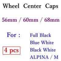 4 Pcs Blue White Black 56mm 60mm 68mm Hub Cap Logo For Wheel Center Rim Cover Badge Emblem For X1 X3 X5 F30 F10 E39 E46 E60 E90