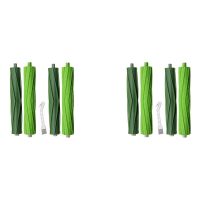 4 Sets of Replacement Rubber Roller Brushes for iRobot Roomba I3 I3+ I6+ I7 I7+ I8+ Plus E5 E6 E7 Vacuum Cleaner Parts