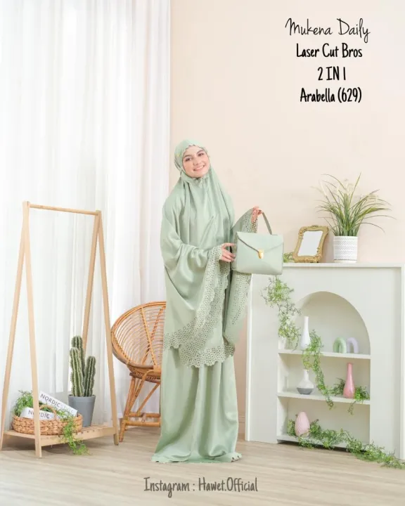 Mukena Dewasa Silky Daily Lasercut 2in1 Lazada Indonesia