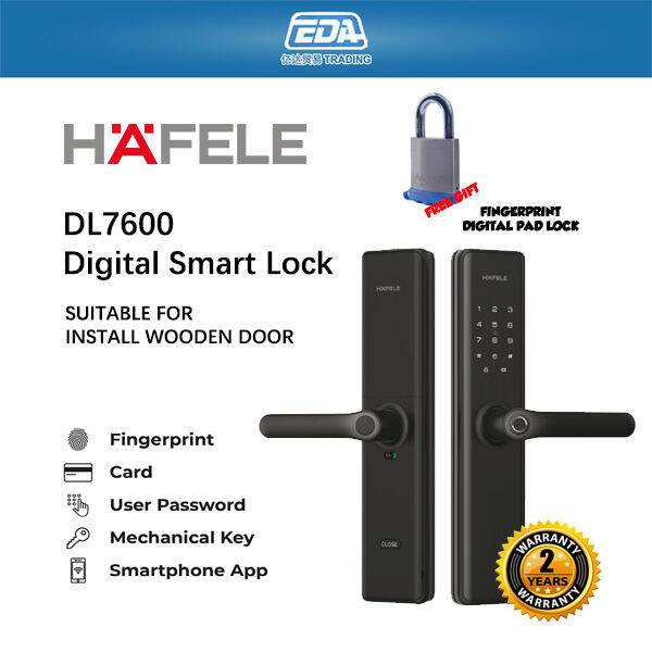 HAFELE DL7600 DIGITAL DOOR LOCK SMART DIGITAL DOOR LOCK Lazada