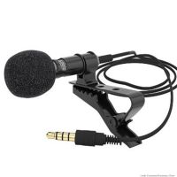 Mini Microphone Condenser Clip-on Lapel Lavalier Wired for Mobile Phone Laptop Portable Mini Stereo HiFi Sound Quality Mic