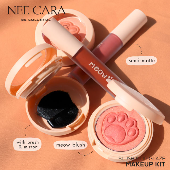 nee-cara-นีคาร่า-เซ็ตแต่งหน้า-ลิปแมต-ลิปสติก-บลัชออน-n317-makeup-kit-blush-amp-lip