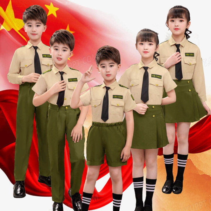 Children's military uniforms uniforms small navy army uniforms role