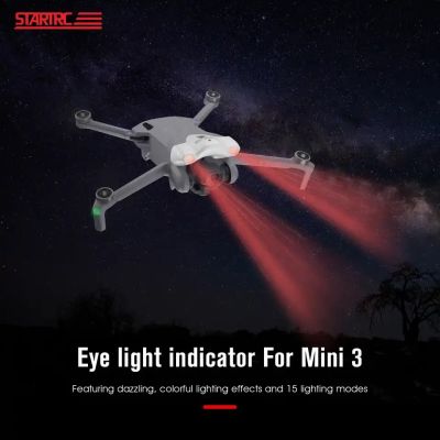 STARTRC  DJI Mini 3  Headlight Flashing lamp Warning LED Eye light DJI Mini 3 Drone Accessories ไฟหน้า LED สำหรับ DJI Mini 3 ไฟกระพริบ เตือนการบิน ไฟแสดงสถานะ ไฟหน้า อุปกรณ์เสริมโดรน