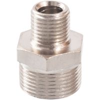 M8 M10 M12 M14 M16 Metric Male to Male Thread Brass Nickel Plated Reducer Pipe Fitting Connector Adapter