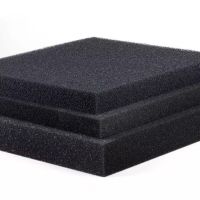 3pcs 50cmx50cmx2cm Black Filtration Foam Aquarium Fish Tank Biochemical Filter Sponge Pad Skimmer Small Medium Large Hole Filters Accessories