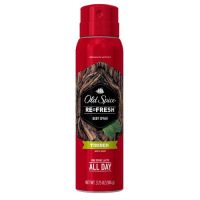 *ใช้ง่าย* Old spice Body Spray Timber ฺ106g ความเย็นสดชื่นของป่าทึบเขตหนาว กลิ่นผสานของเปลือกไม้สนและไม้จันทน์หอม