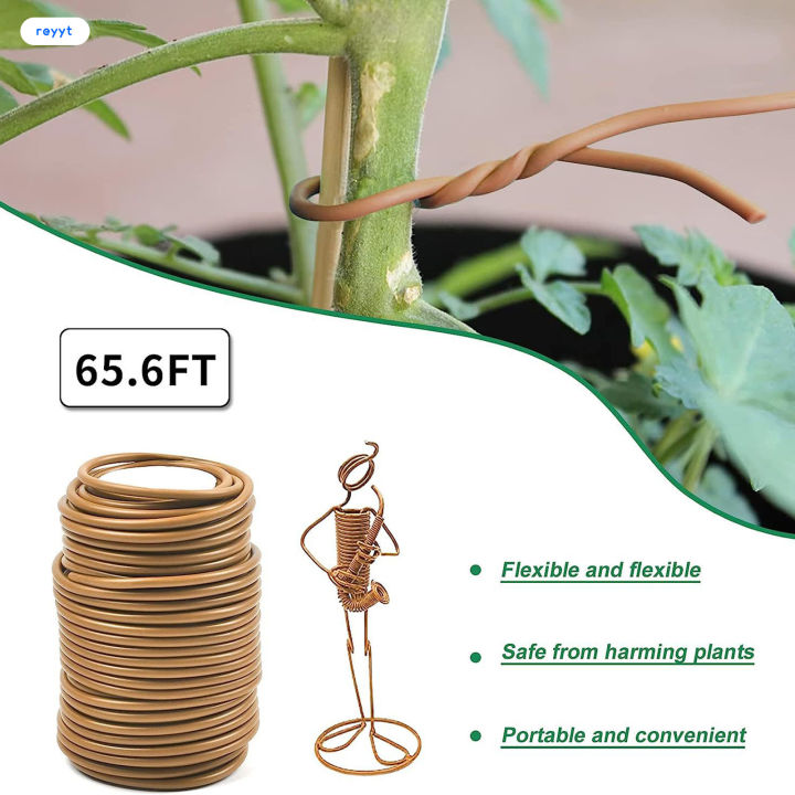 ghj-สายผูกพืชสำหรับสวนที่รัดพืชนิ่ม20ม-ใช้งานง่ายสำหรับเถาวัลย์พืช